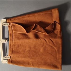 J Crew Mercantile chestnut brown  wool skirt sz 2.l